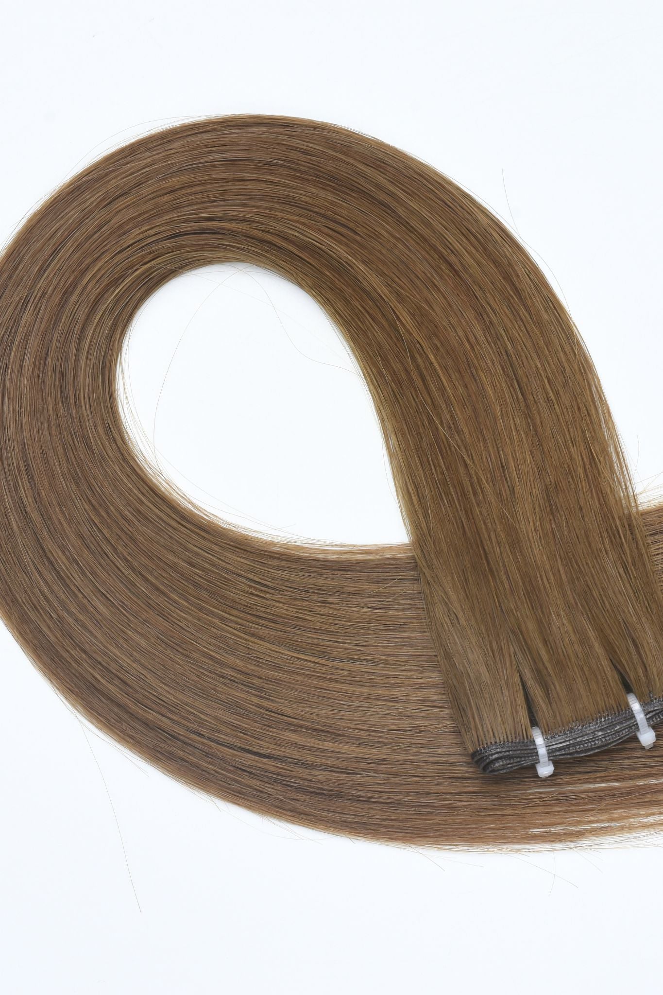 #8 Natural Light Brown Genius Hair Weft Extensions