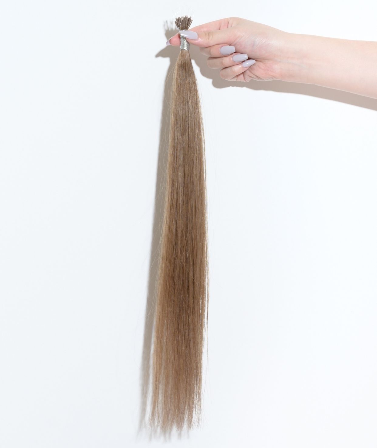 #8 Natural Light Brown Nano Tip Hair Extensions