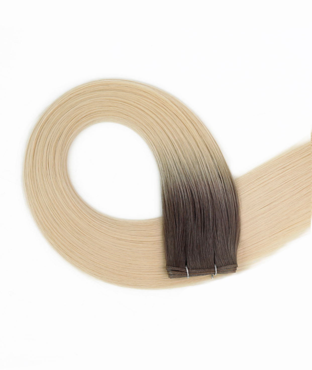 #Arctic Blonde Balayage Genius Weft Hair Extensions