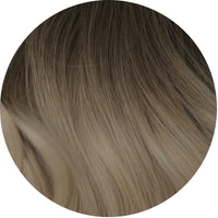 Arctic Blonde Balayage Clip-In Bun Extension