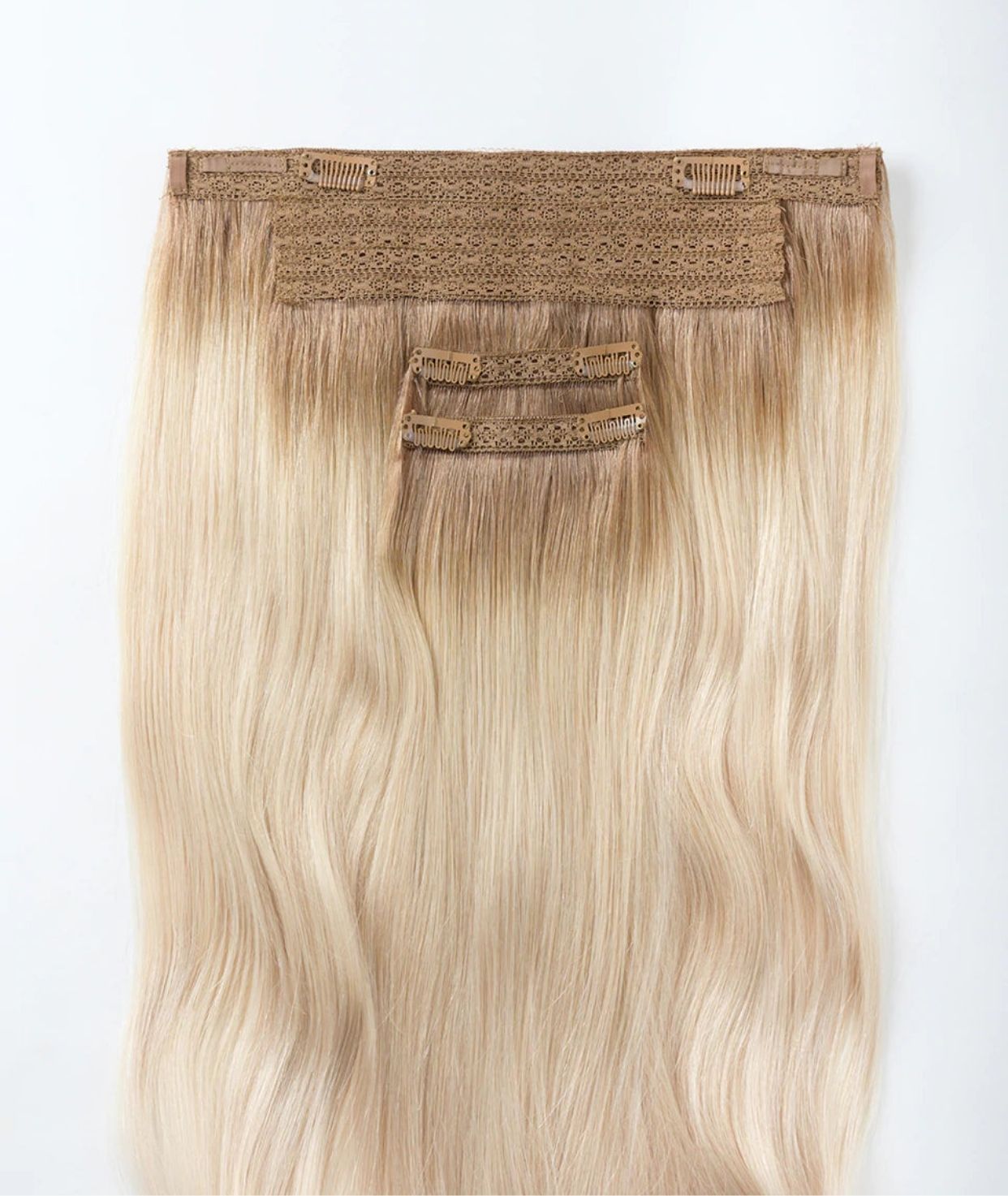 #Beach Blonde Ombre Classic Halo Hair Extensions