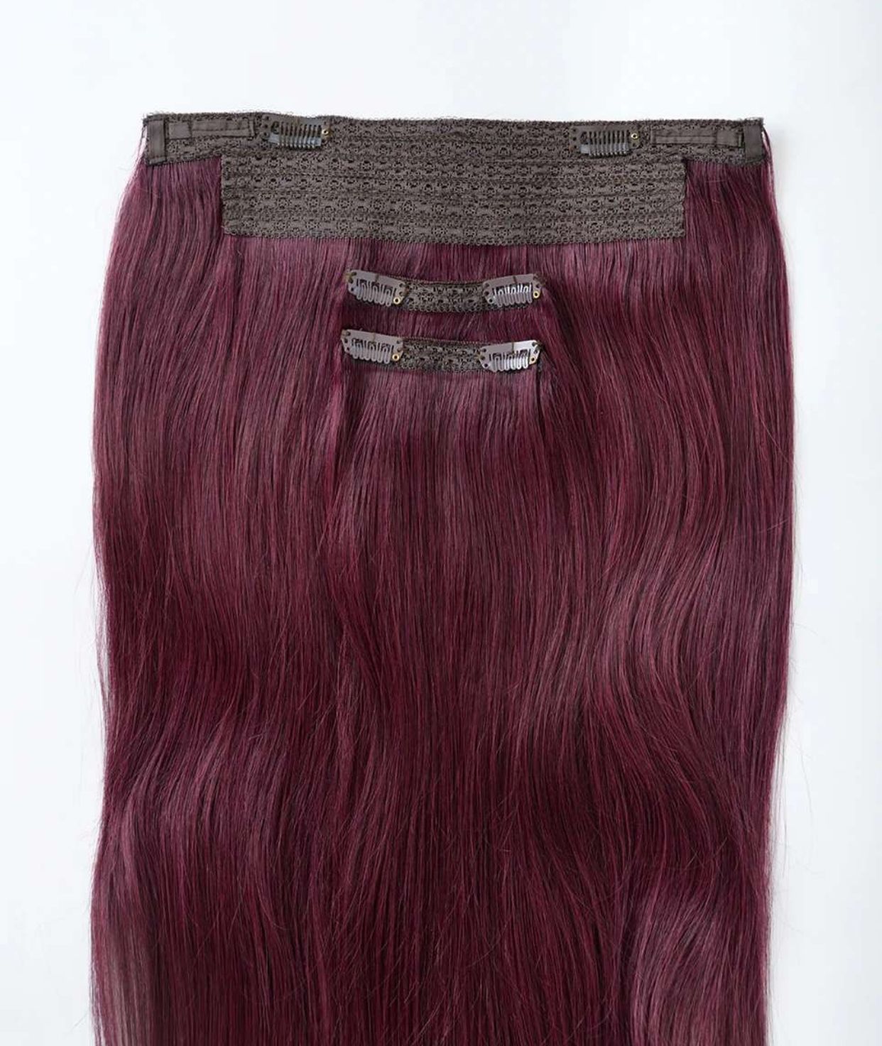 #Burgundy Classic Halo Hair Extensions