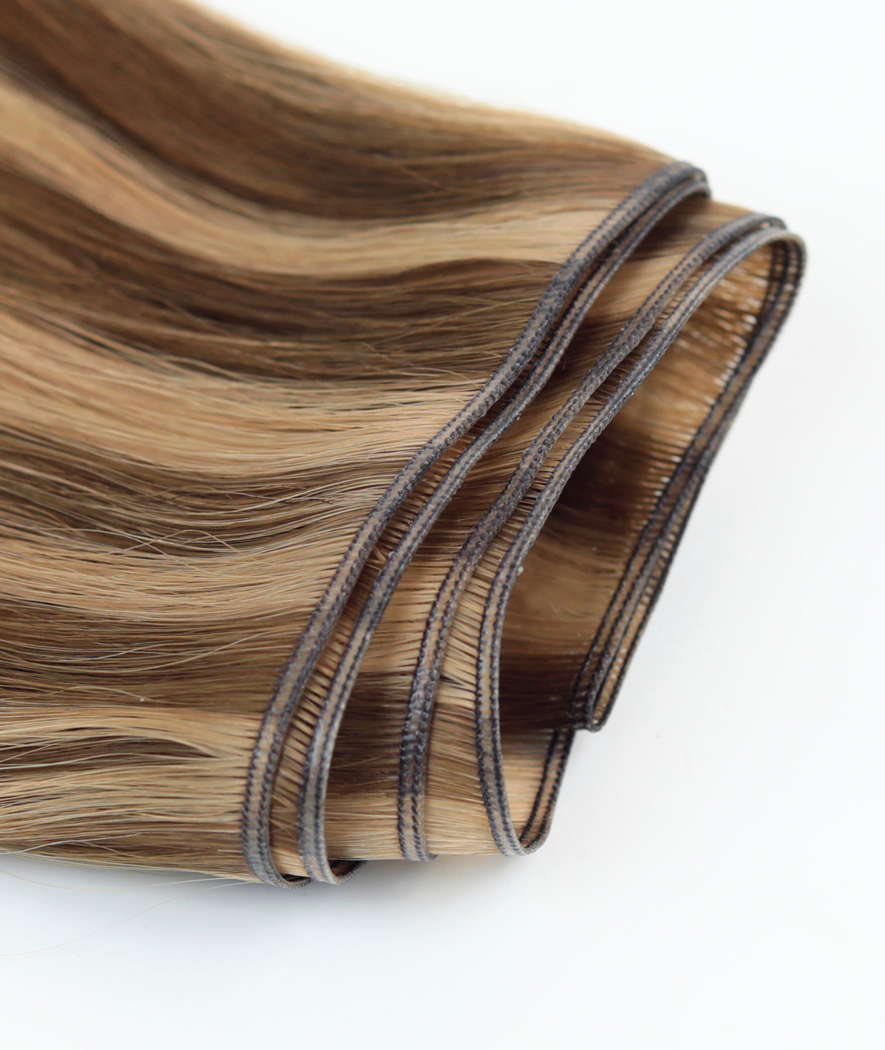 #Chestnut Brown Highlights Genius Weft Hair Extensions