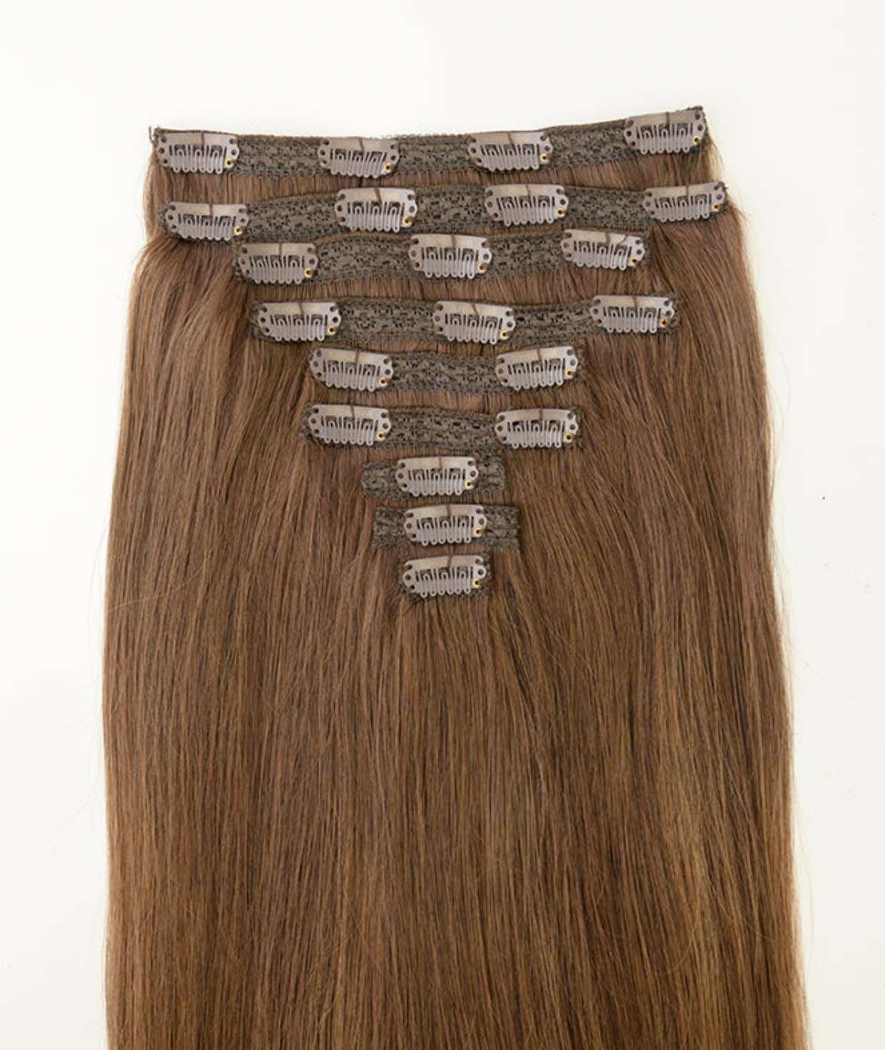 #Chocolate Brown Balayage  Classic Clip In Hair Extensions 9pcs