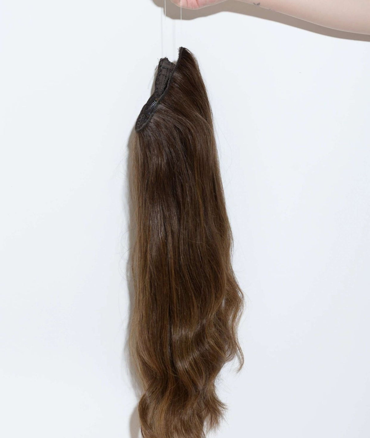 #Chocolate Brown Balayage Classic Halo Hair Extensions — Value Grade