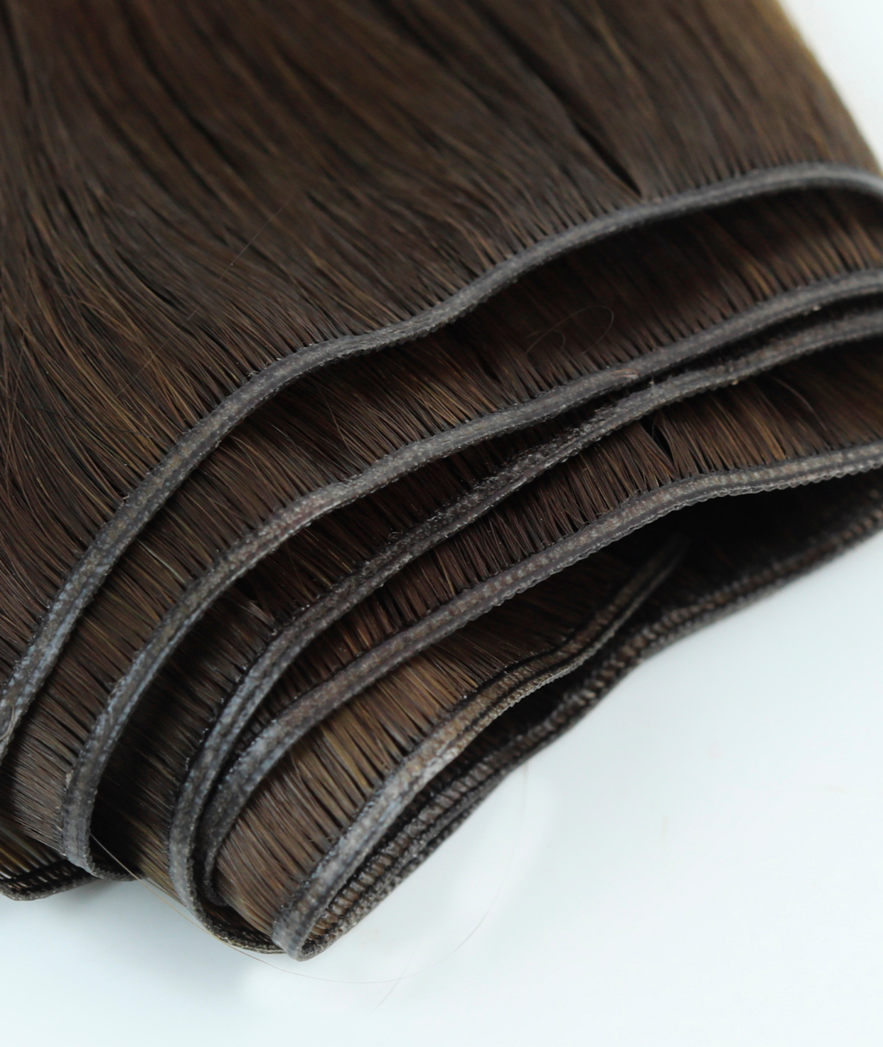 #Chocolate Brown Balayage Genius Weft Hair Extensions
