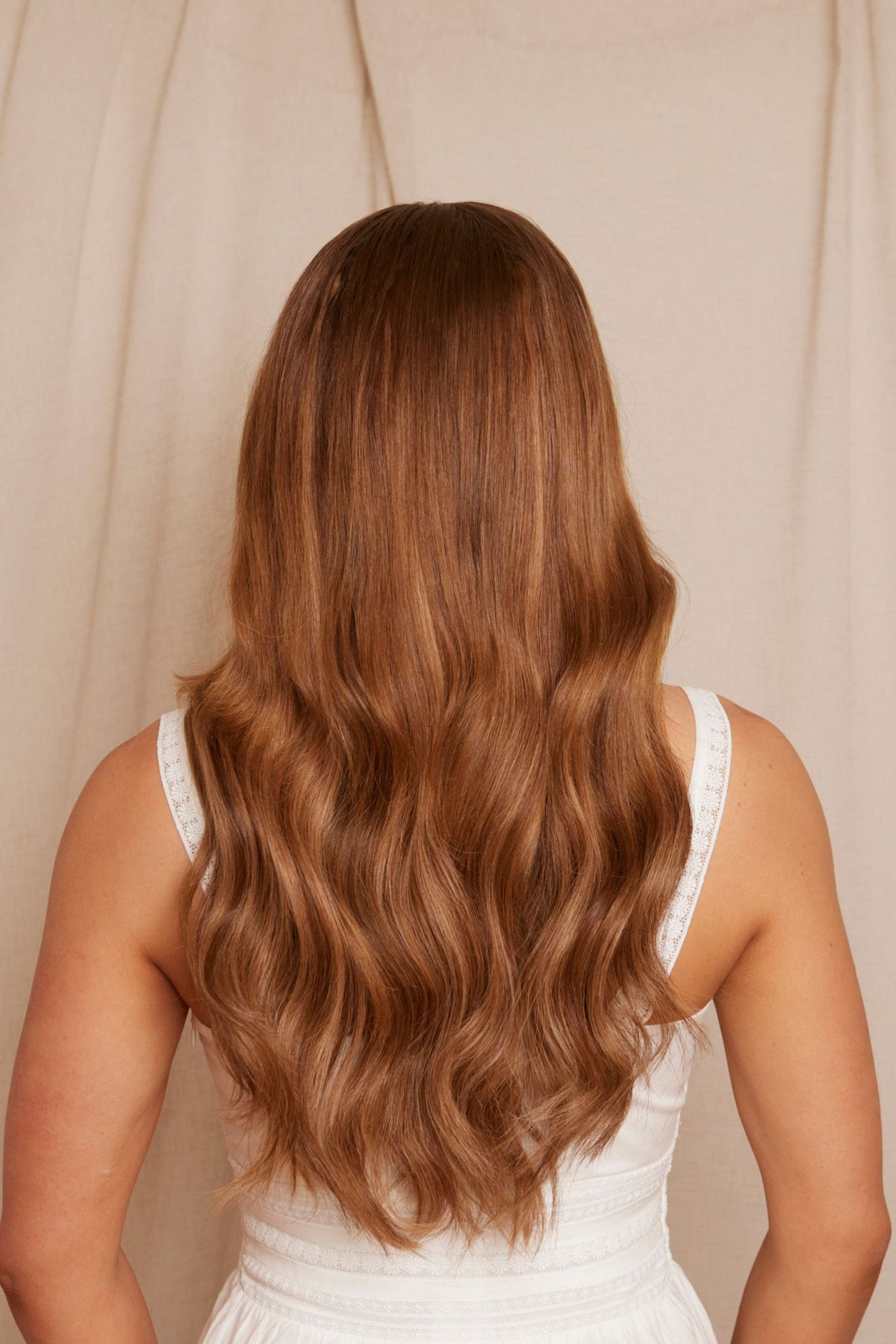 #Chestnut Brown Highlights Genius Hair Weft Extensions