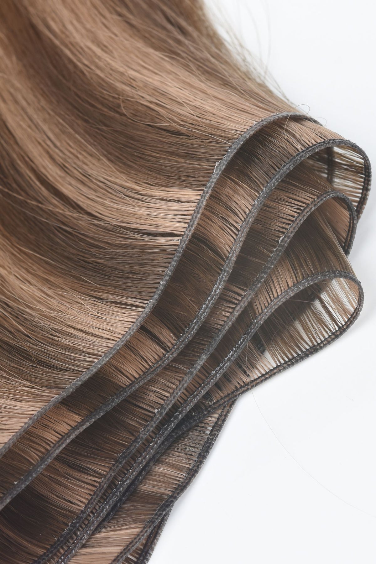 #Chestnut Brown Highlights Genius Hair Weft Extensions