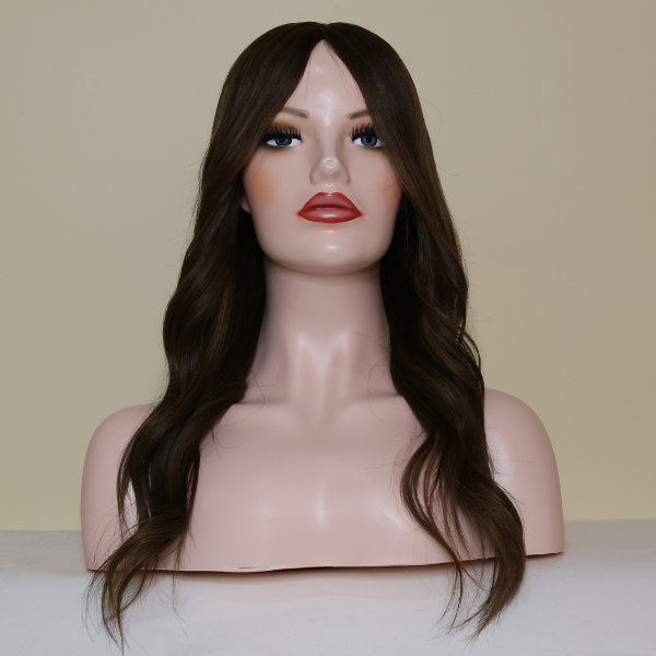 #Chocolate Brown Balayage Mono Top Human Hair Wig