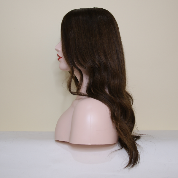 #Chocolate Brown Balayage Mono Top Human Hair Wig