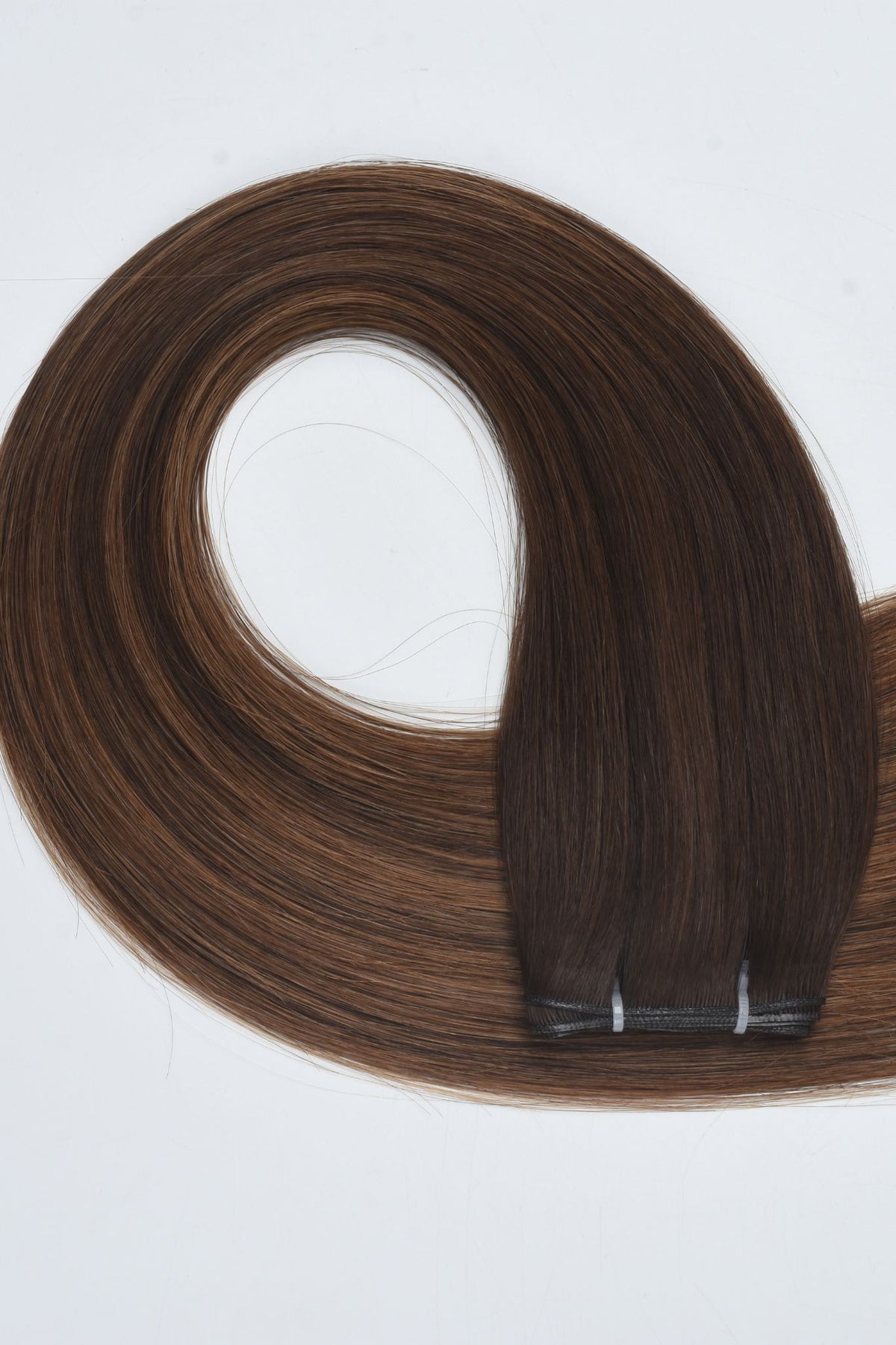 #Chocolate Brown Balayage Genius Hair Weft Extensions