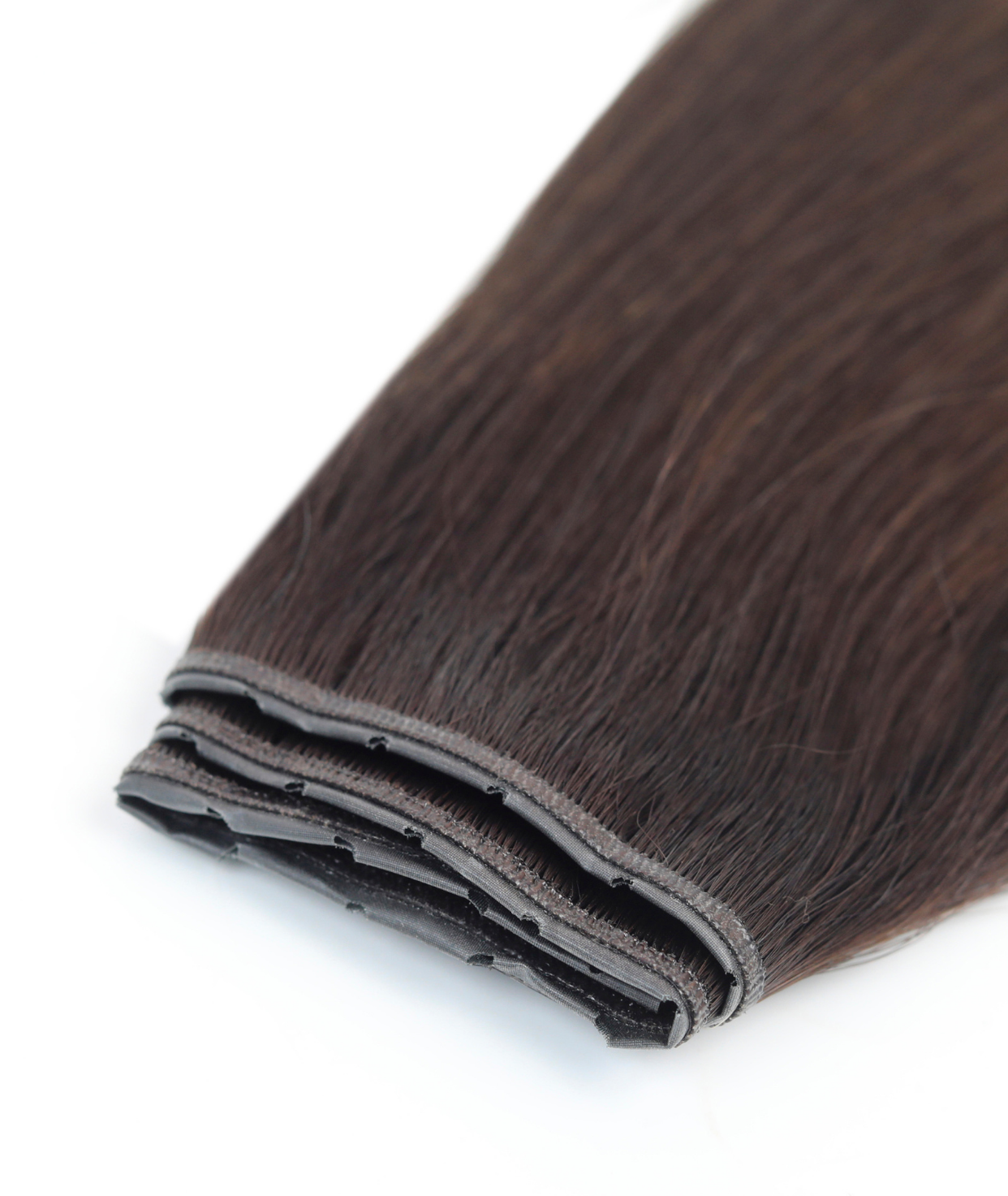 #Dark Ash Brown Balayage Superior Butterfly Weft™ Hair Extensions