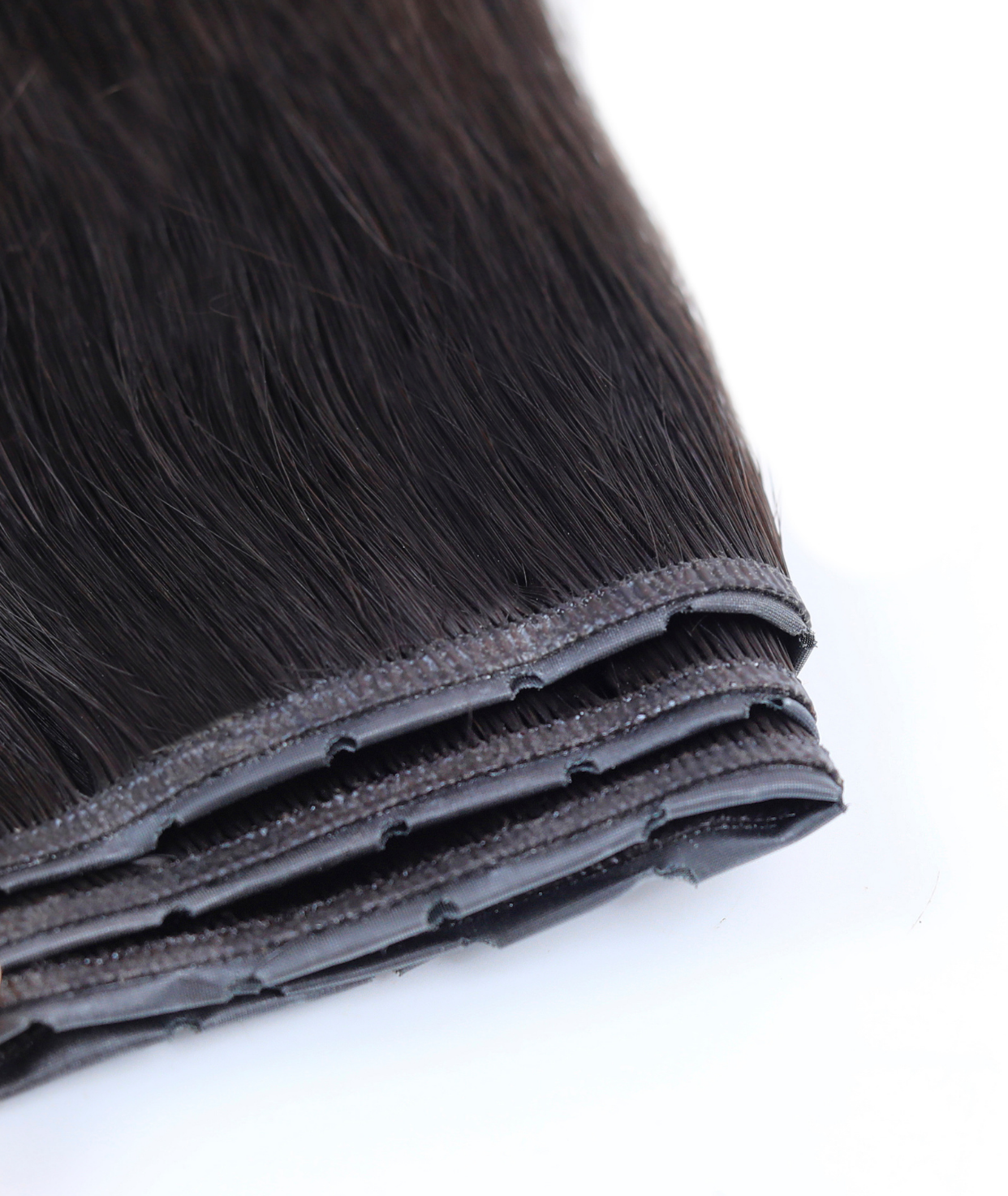 #Dark Ash Brown Balayage Superior Butterfly Weft™ Hair Extensions