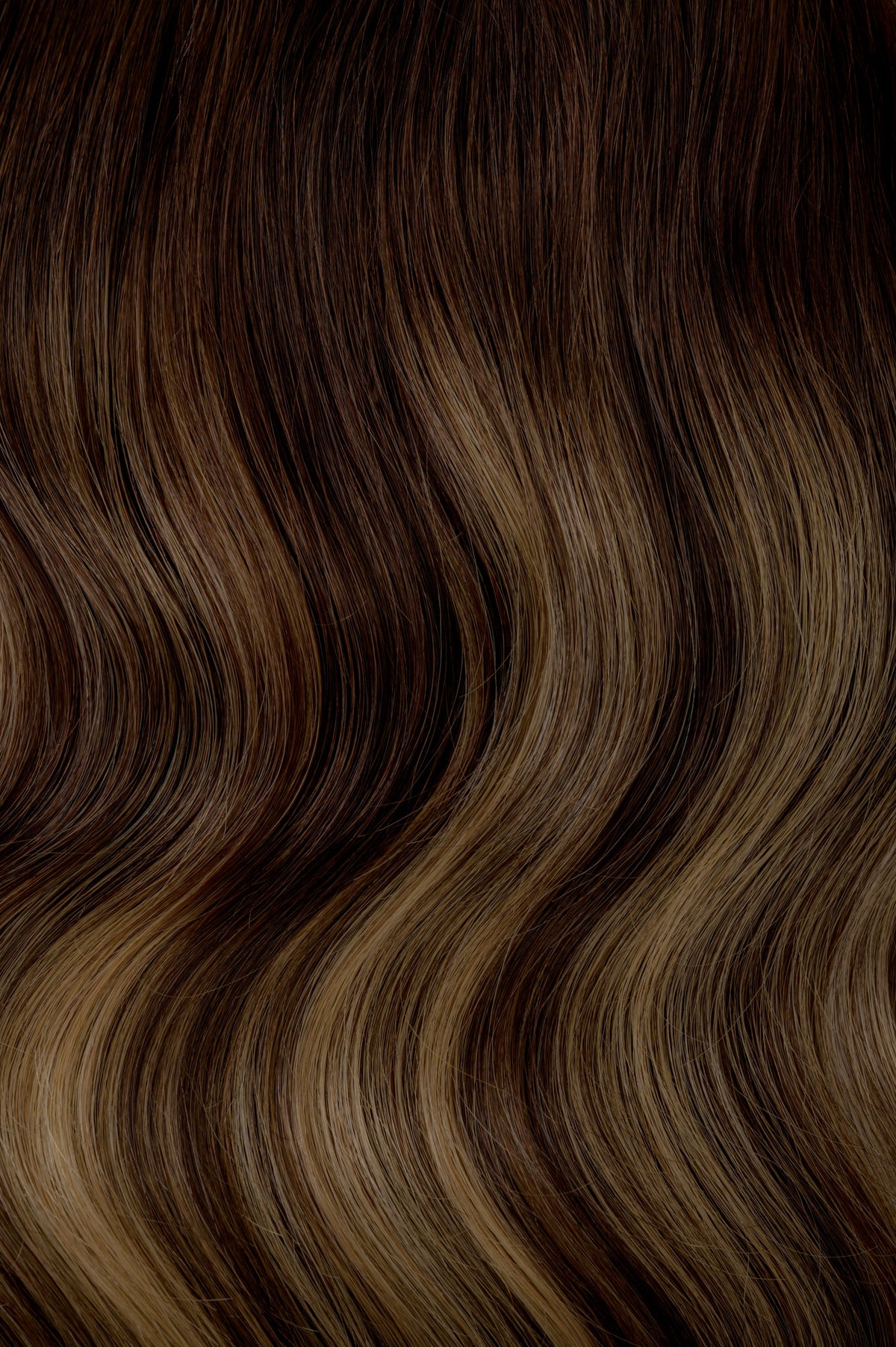 #Dark Ash Brown Balayage Butterfly Weft Extensions