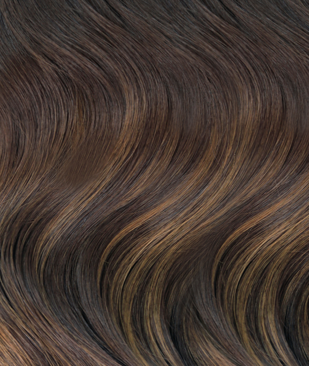 #Dark Brown Balayage Classic Clip In Hair Extensions 9pcs — Value Grade