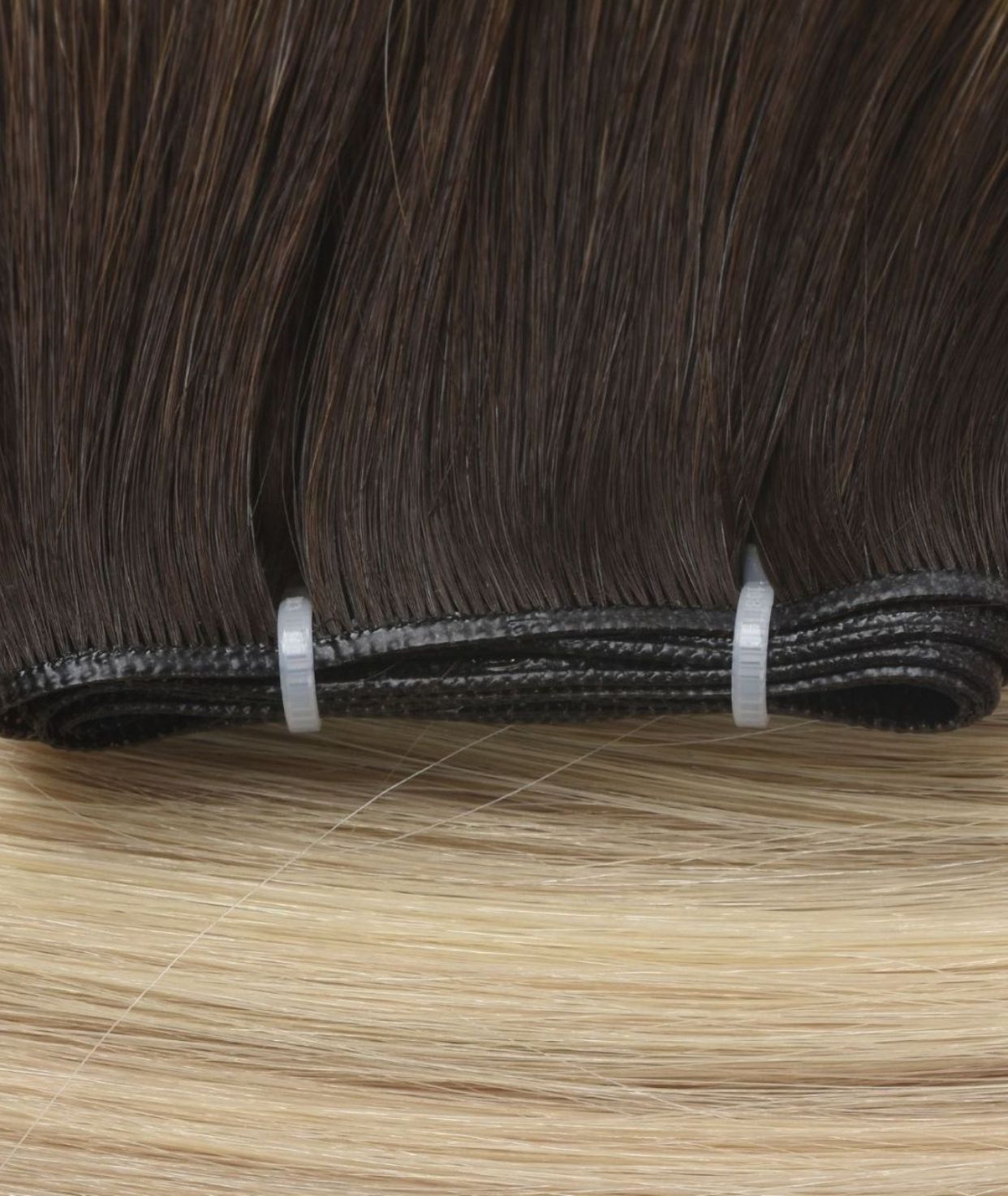 #Iced Coffee Balayage Genius Hair Weft Extensions