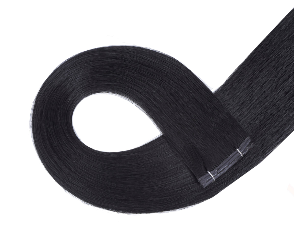 #1 Jet Black Butterfly Weft Extensions