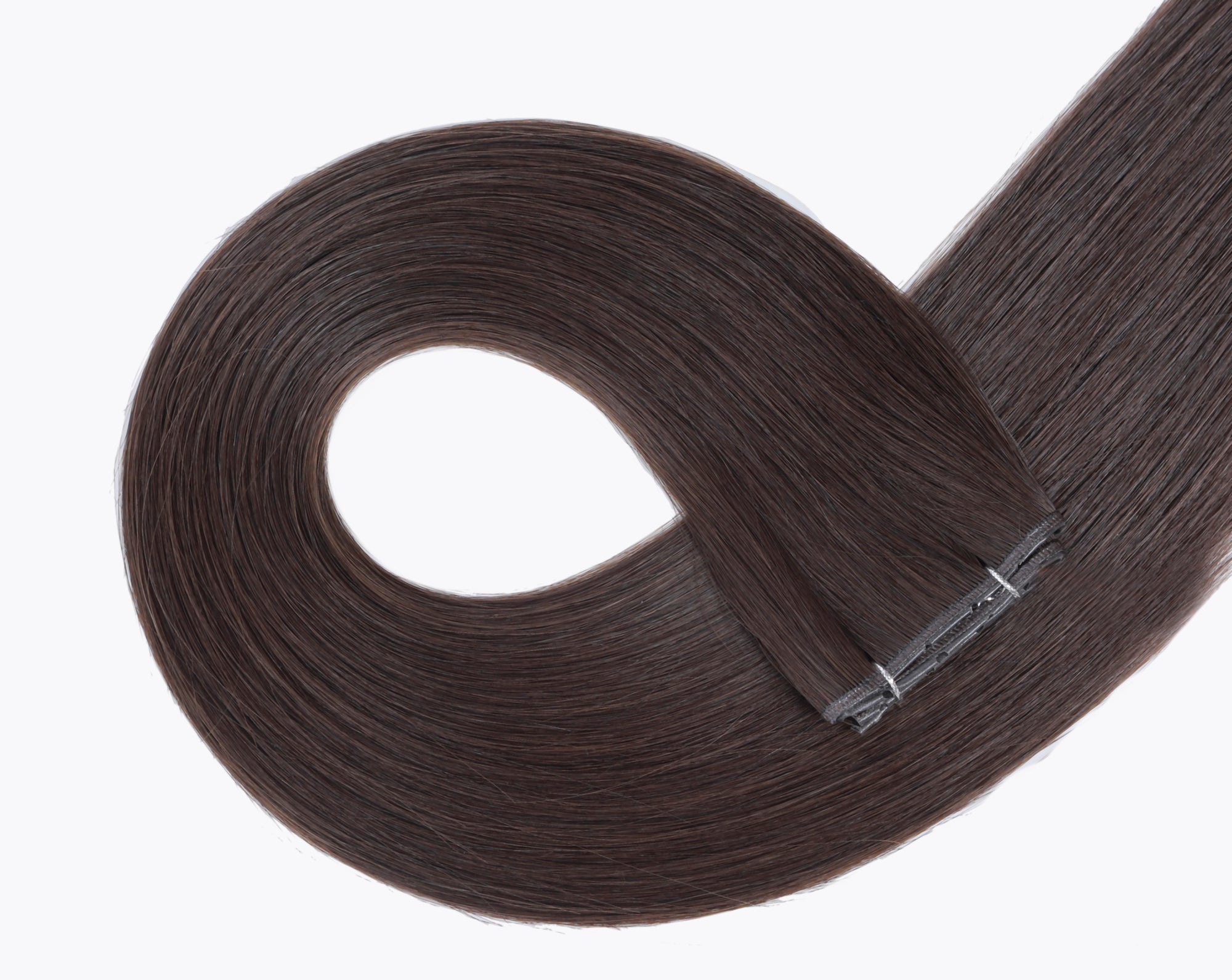#1BL Darkest Brown Butterfly Weft Extensions