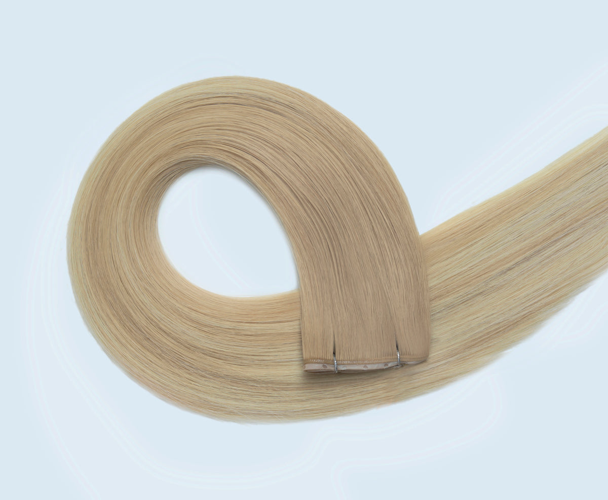 #Sandy Blonde Balayage Superior Butterfly Weft™ Extensions