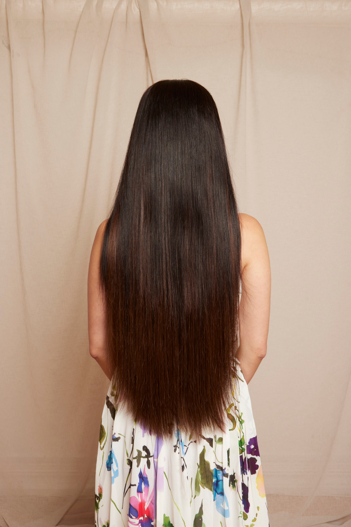 #Off Black Balayage Seamless Clip In Hair Extensions