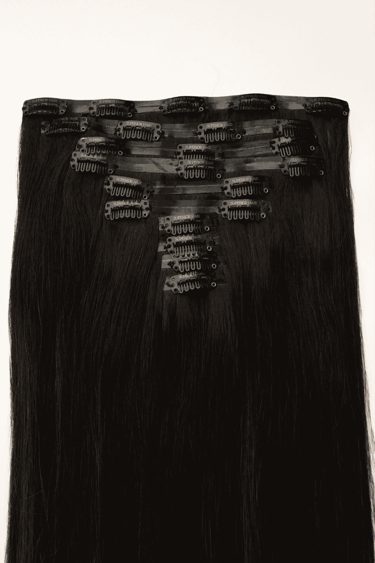 #Off Black Balayage Seamless Clip In Hair Extensions