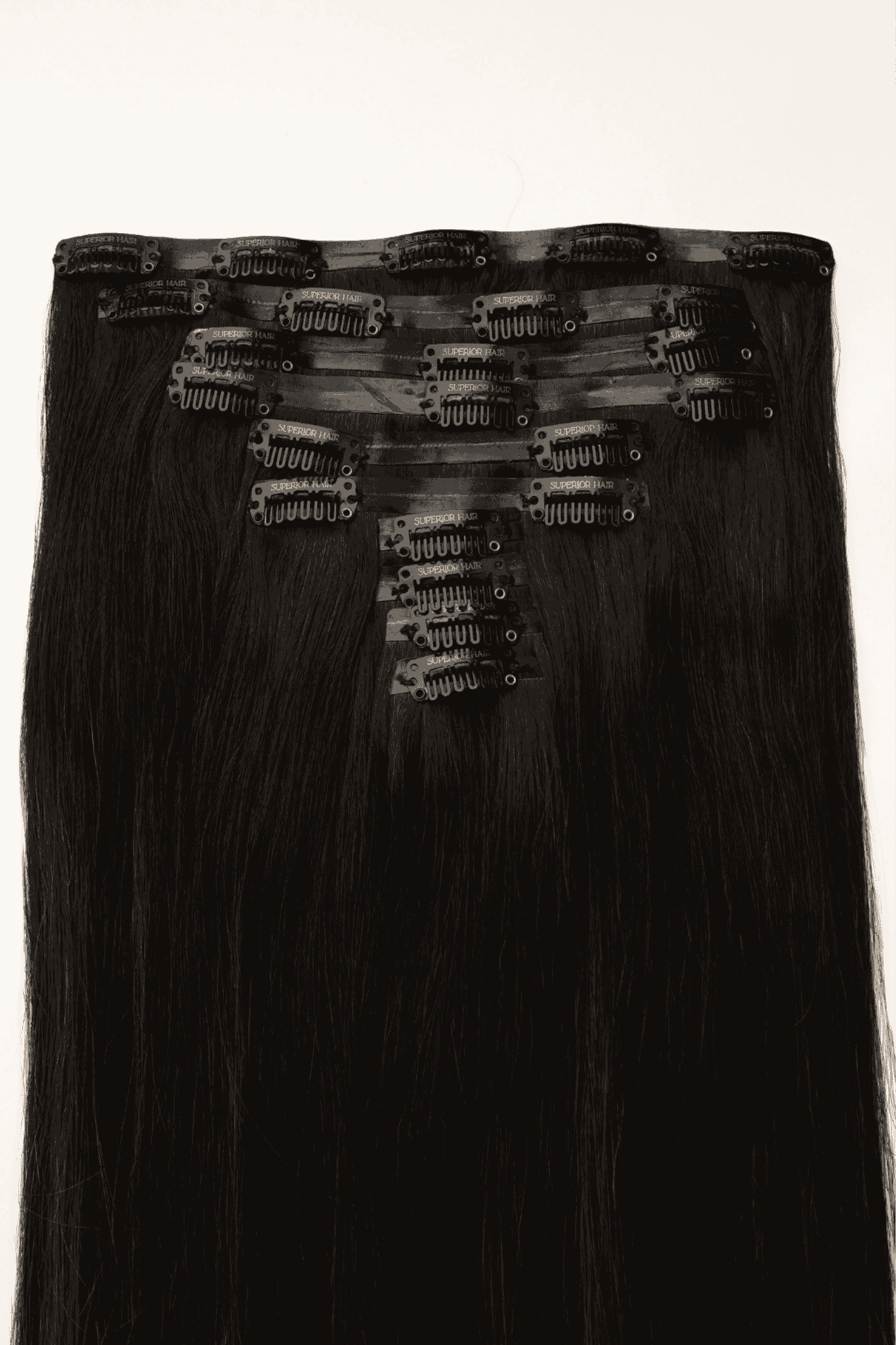 #Off Black Balayage Seamless Clip In Hair Extensions