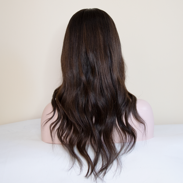 #Off Black Balayage Mono Top Human Hair Wig