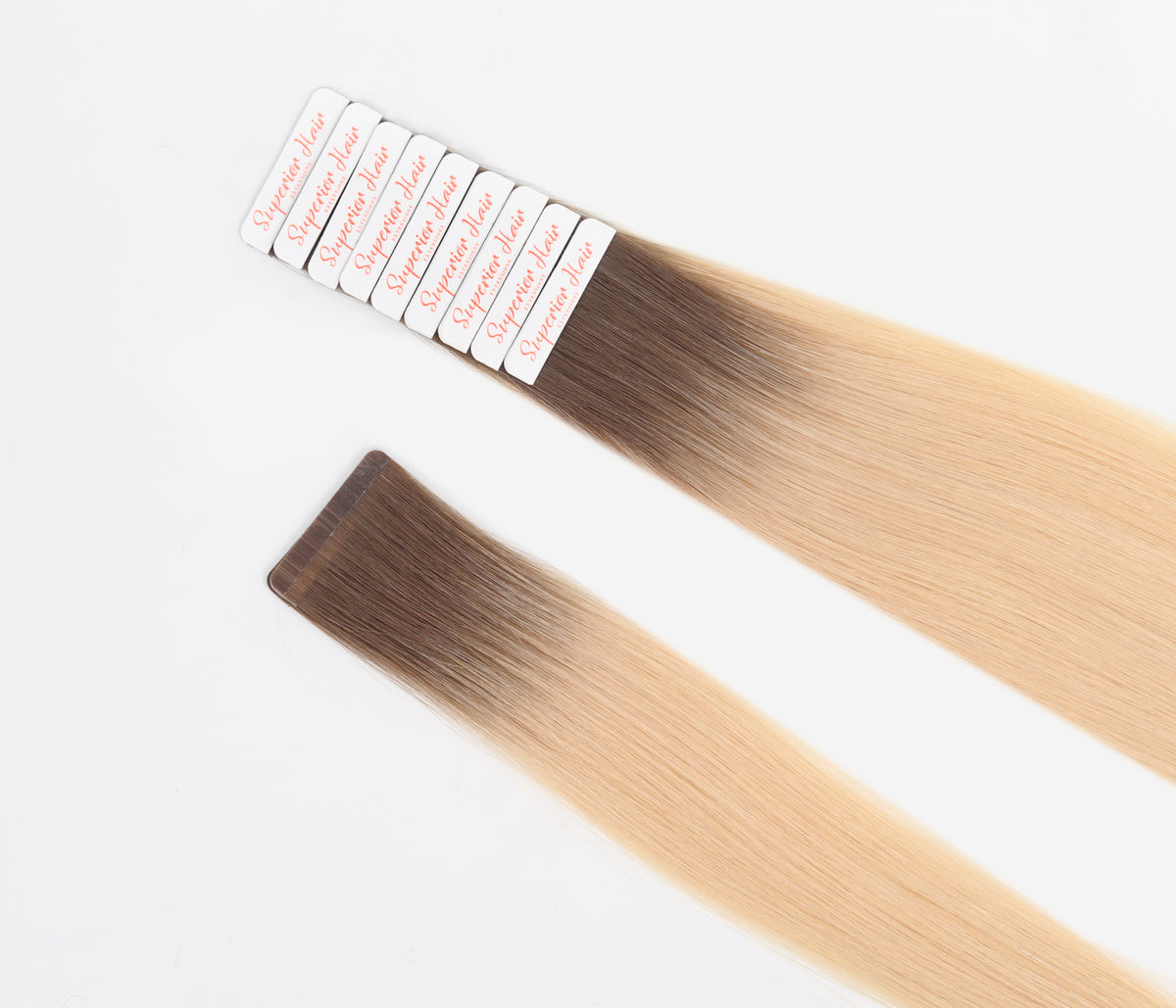 #Rooted Hollywood Blonde Ultra Seamless Tape In Extensions (NEW)