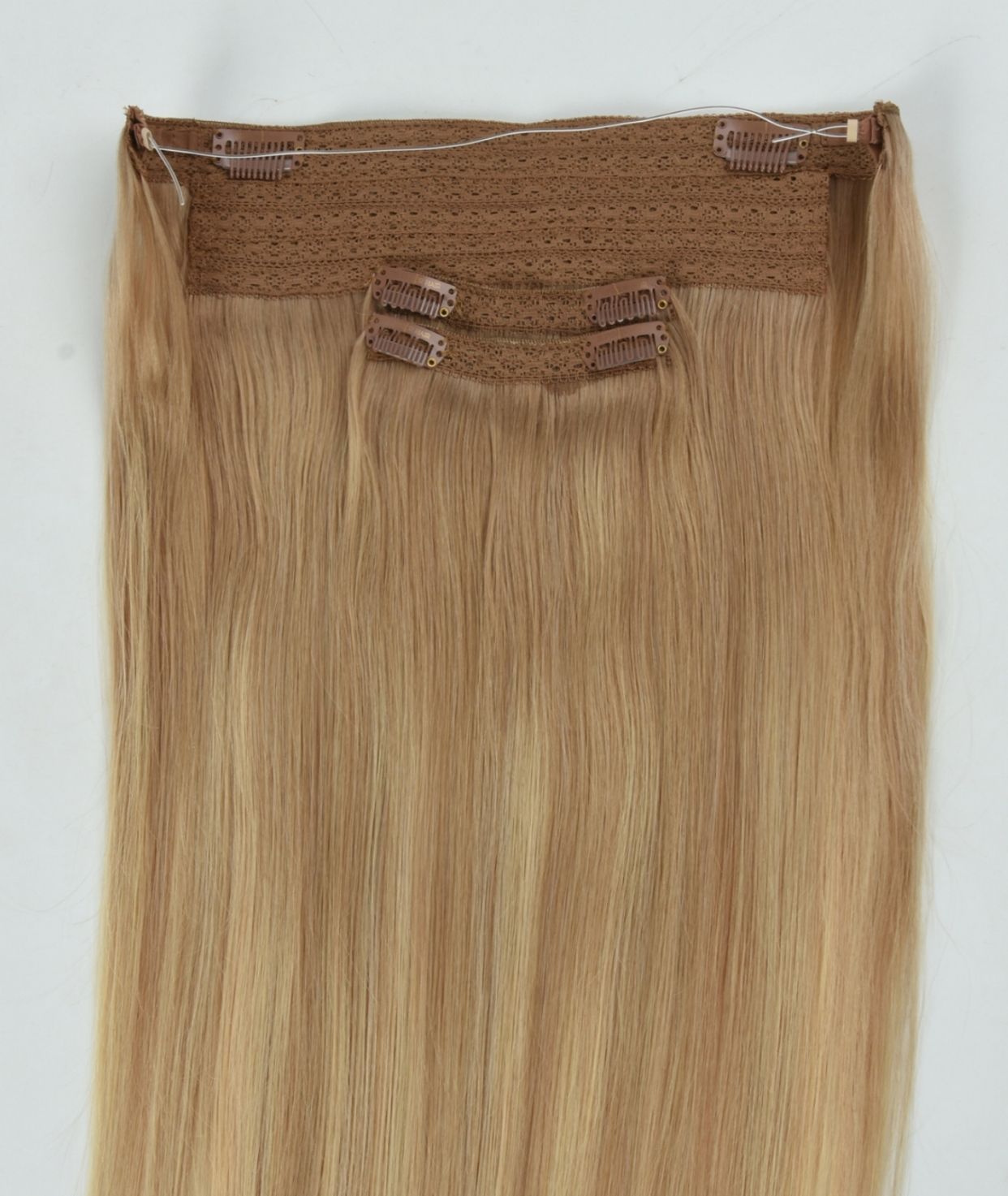 #Sandy Blonde Balayage Classic Halo Hair Extensions