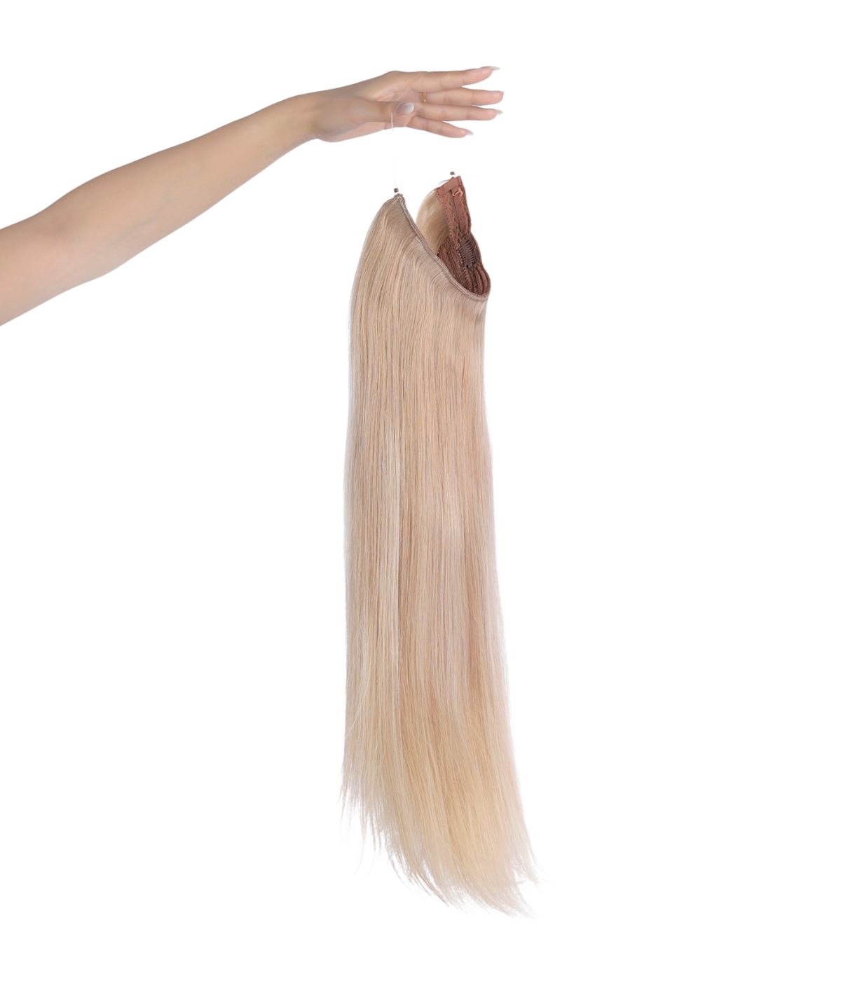 #Sandy Blonde Balayage Classic Halo Hair Extensions — Value Grade