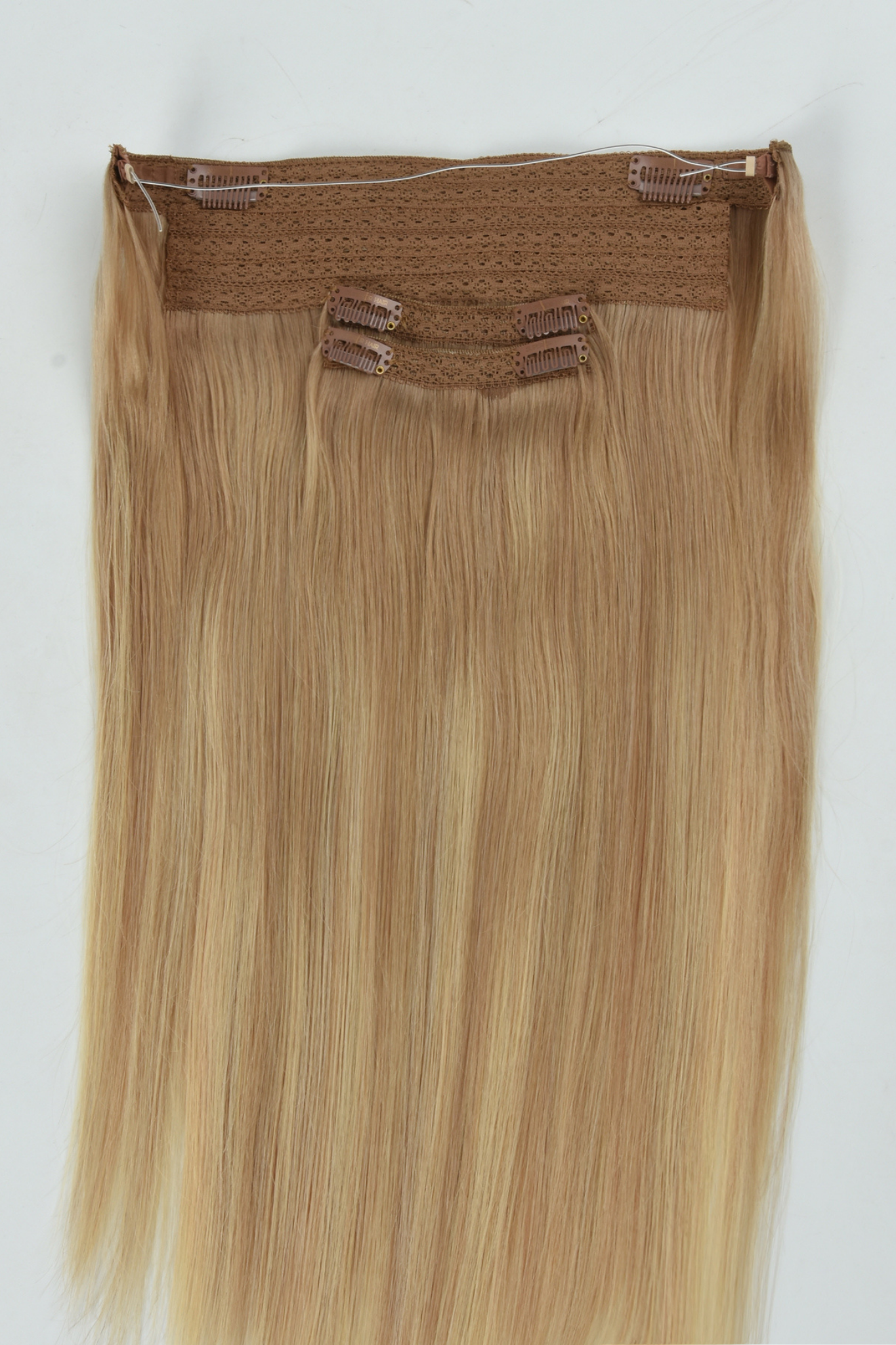 #Sandy Blonde Balayage Classic Halo Hair Extensions