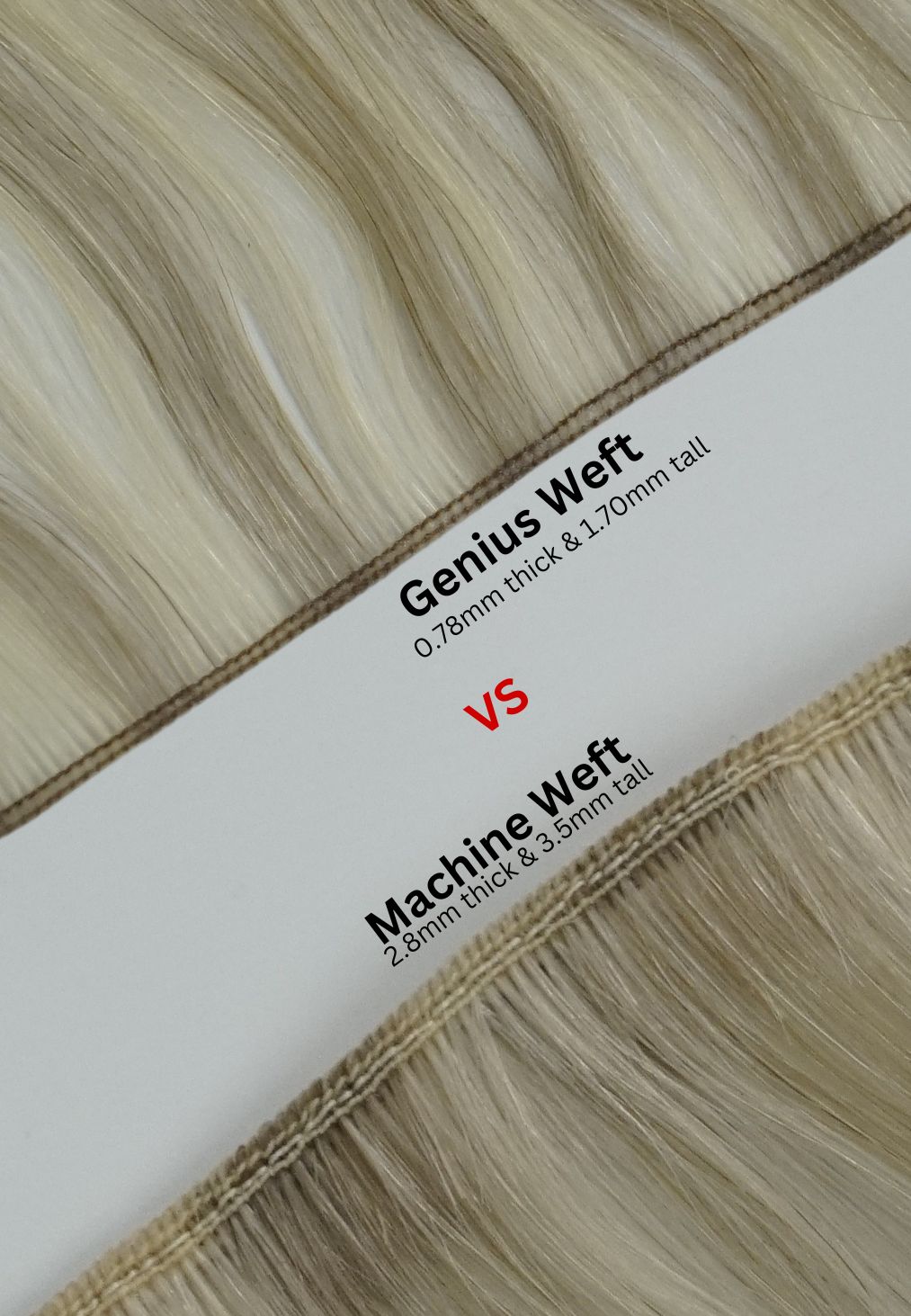 Sandy Blonde Balayage Genius Weft Extensions