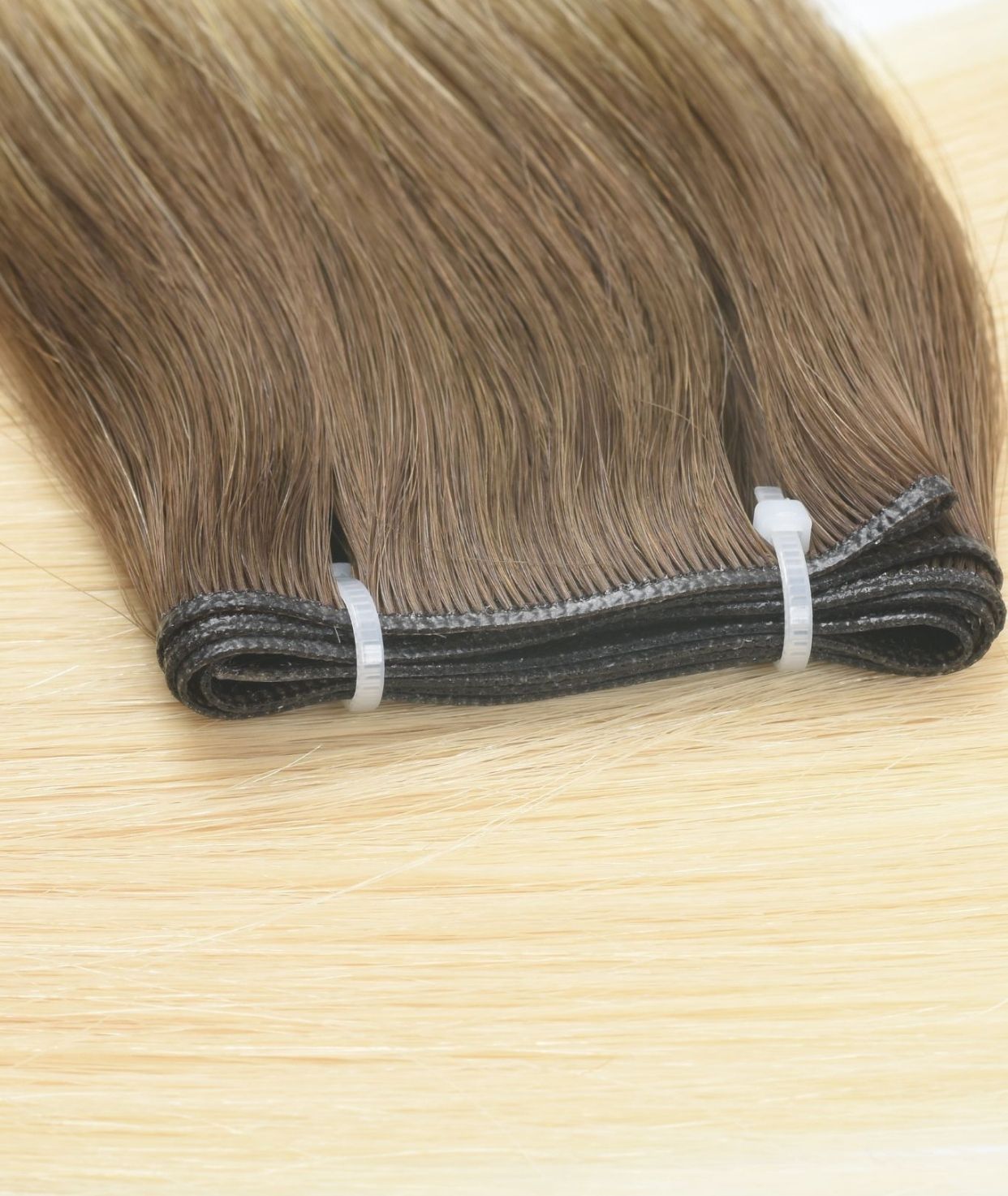 #Arctic Blonde Balayage Genius Hair Weft Extensions