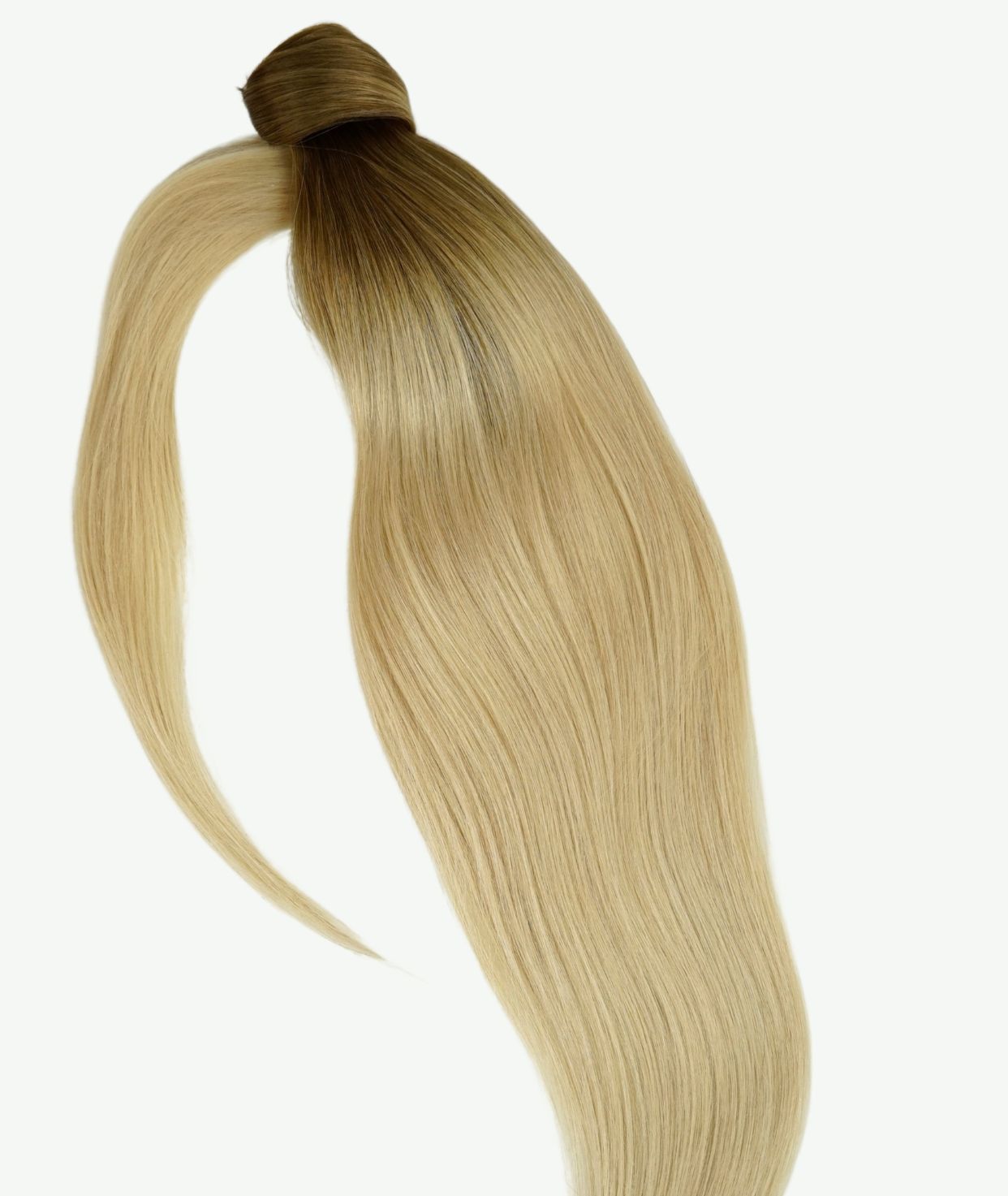 #Beach Blonde Ombre Ponytail Hair Extensions