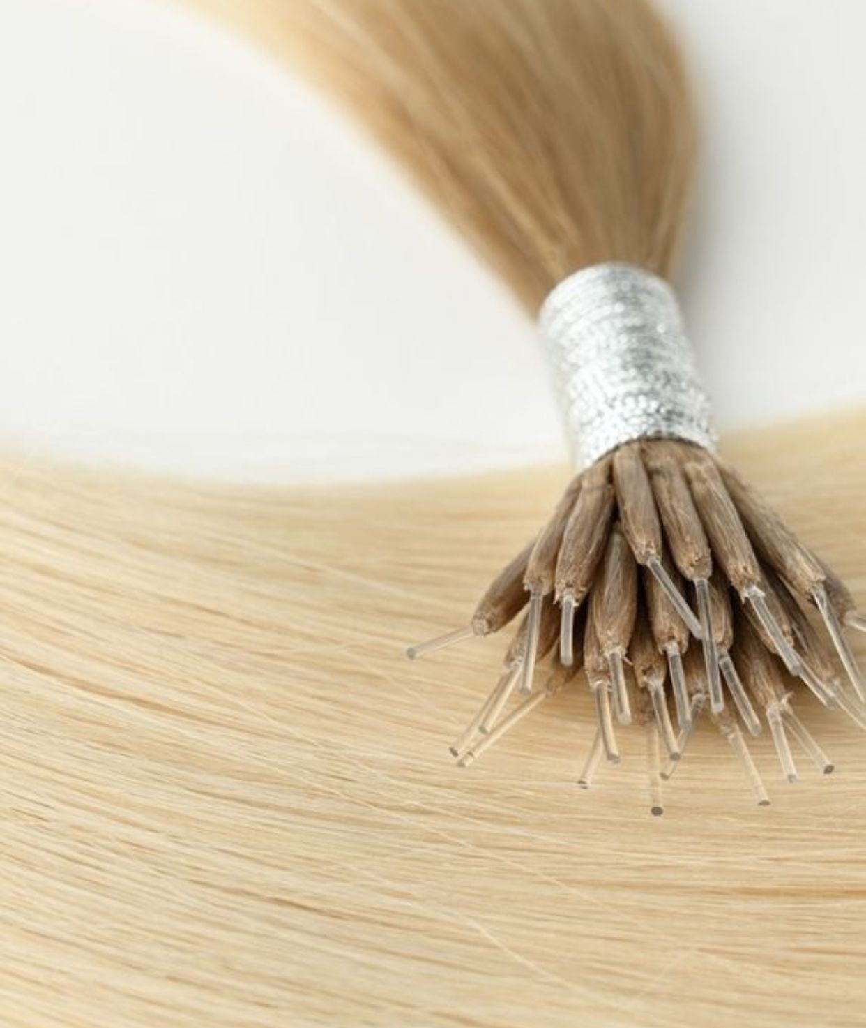 #Beach Blonde Ombre Nano Tip Hair Extensions — Value Grade