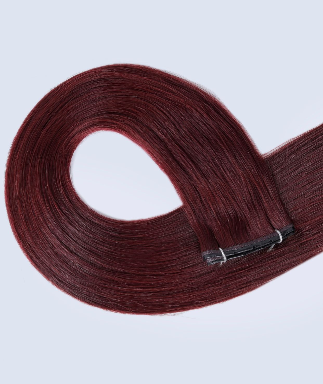 #Burgundy Superior Butterfly Weft™ Extensions