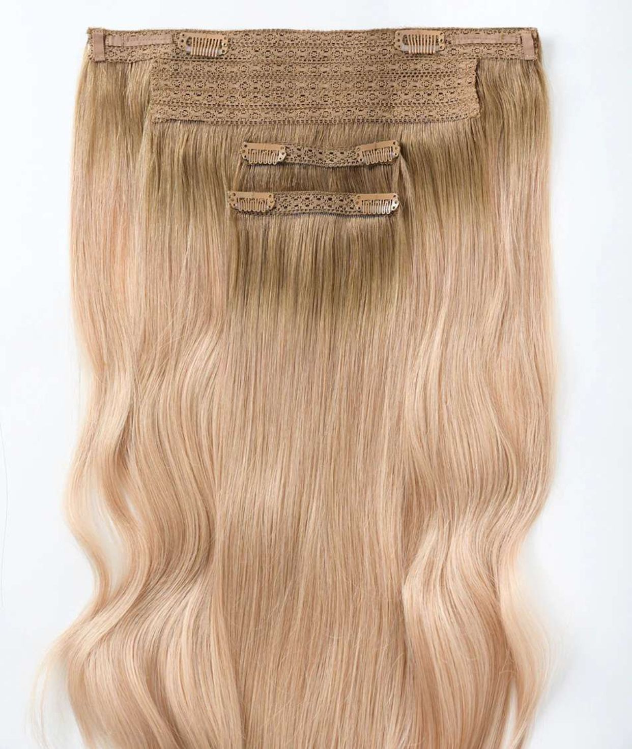 #Cappuccino Ombre Classic Halo Hair Extensions