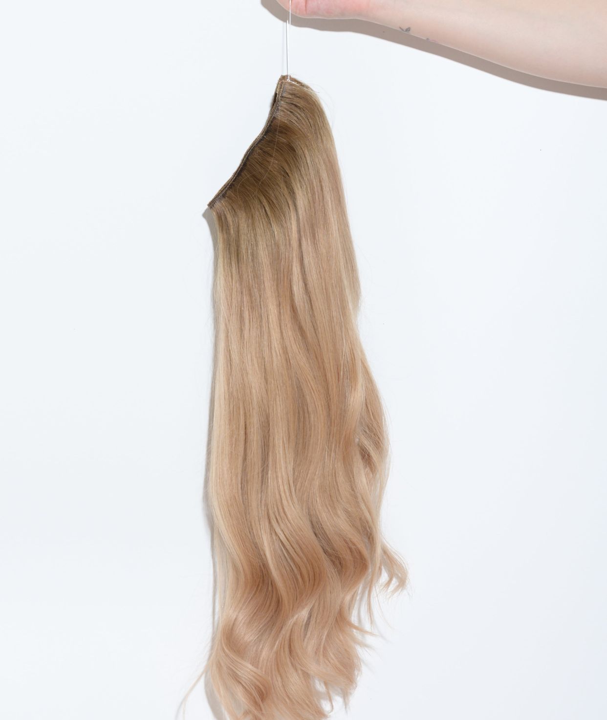 #Cappuccino Ombre Classic Halo Hair Extensions