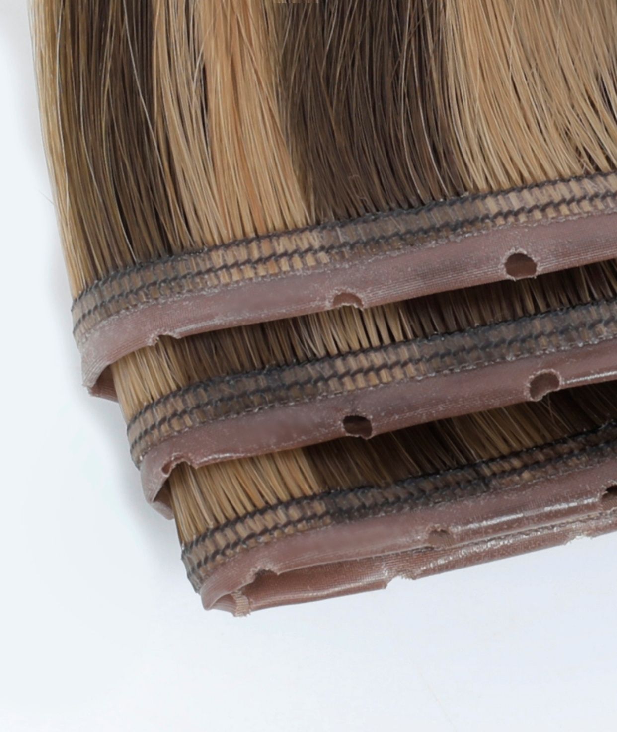 #Chestnut Brown Highlights Superior Butterfly Weft™ Hair Extensions