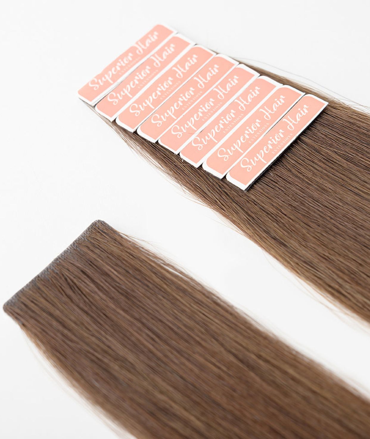 #Chocolate Brown Balayage Invisi Tape Hair Extensions