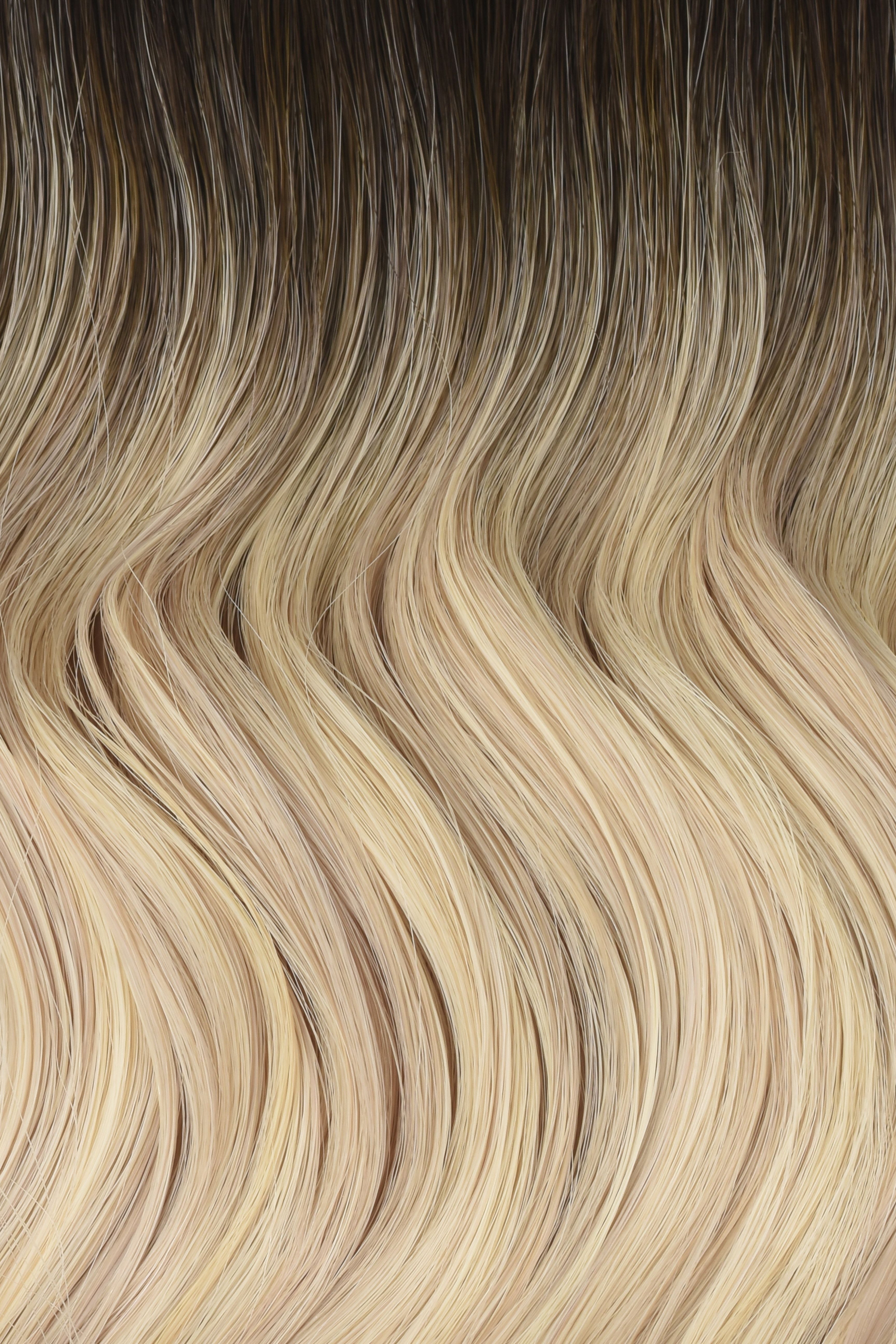 #Iced Coffee Balayage Classic Halo Hair Extensions — Value Grade