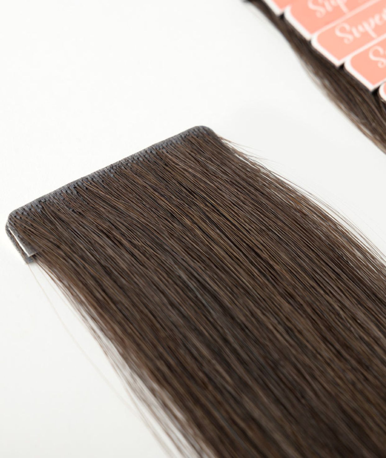 #Dark Brown Balayage  Invisi Tape Hair Extensions