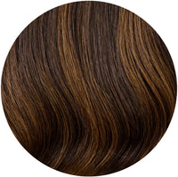 #Dark Brown Balayage Butterfly Weft Extensions