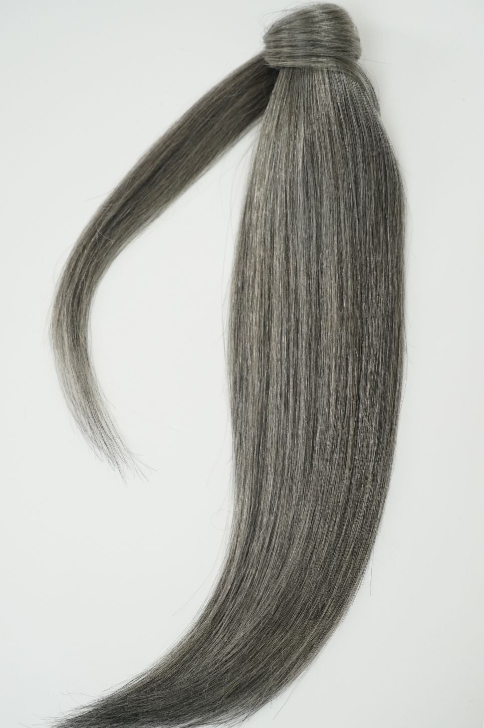 Light Grey Ponytail Extensions — Value Grade