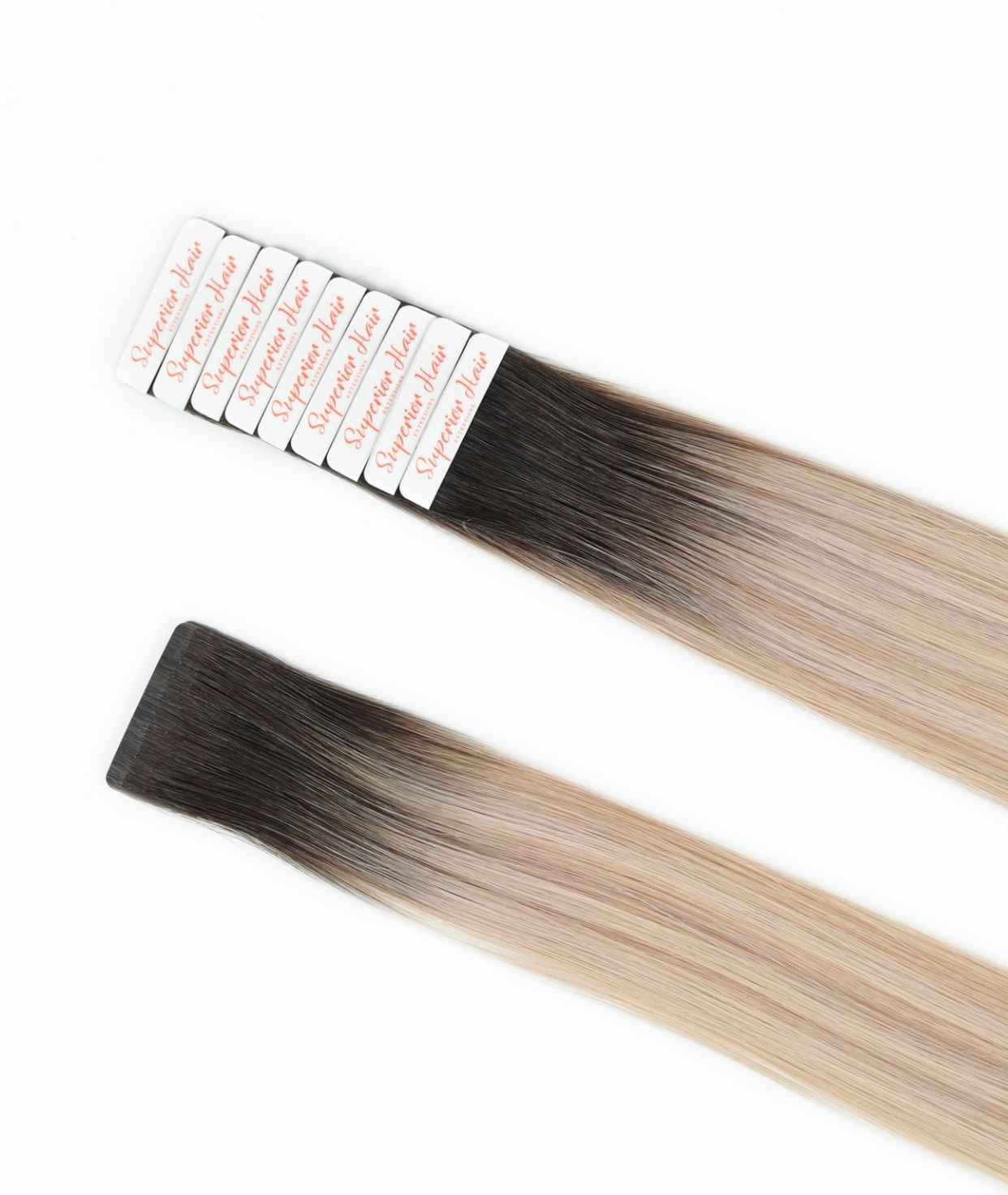 #Iced Coffee Balayage Ultra Seamless Tape In Extensions — Value Grade