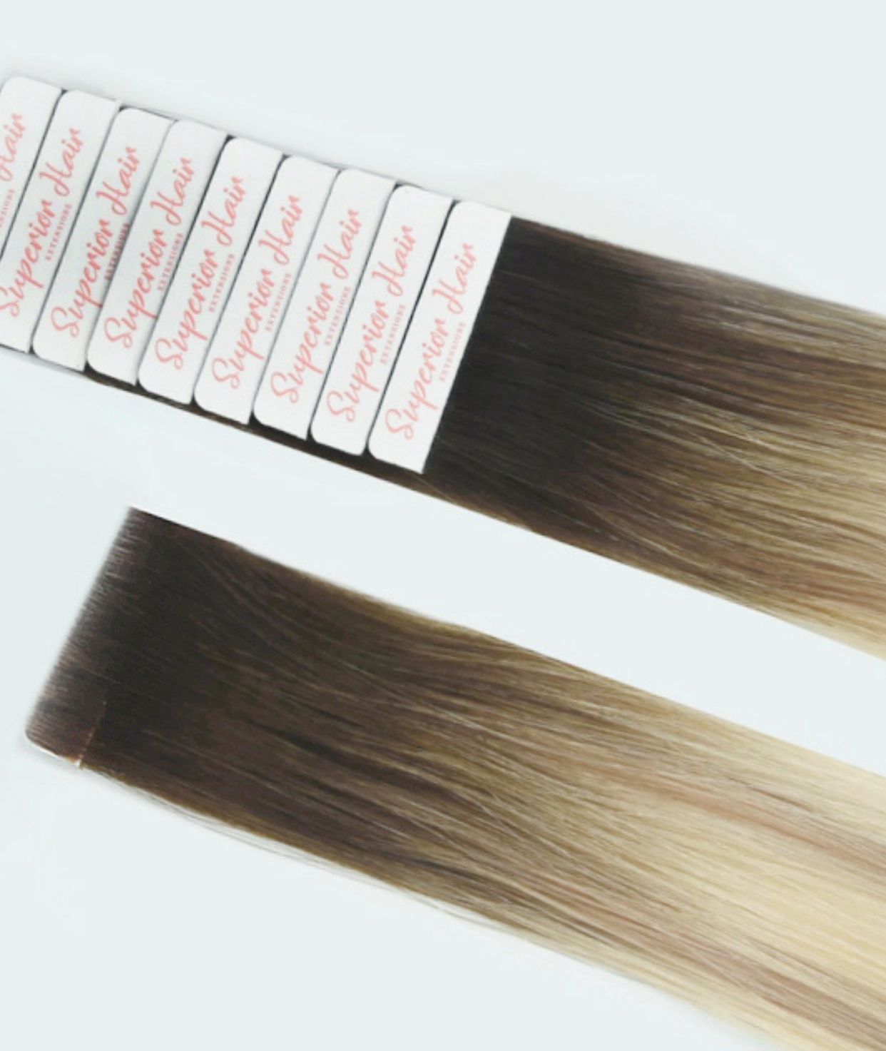 #Iced Coffee Balayage Invisi Tape Hair Extensions