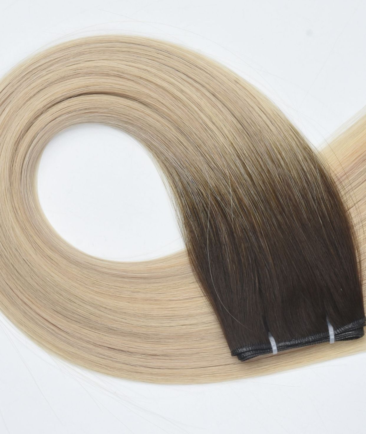 #Iced Coffee Balayage Genius Hair Weft Extensions