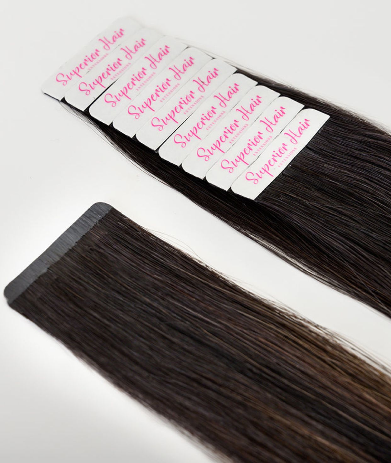 #1B Off-Black Ultra Seamless Tape In Extensions — Value Grade