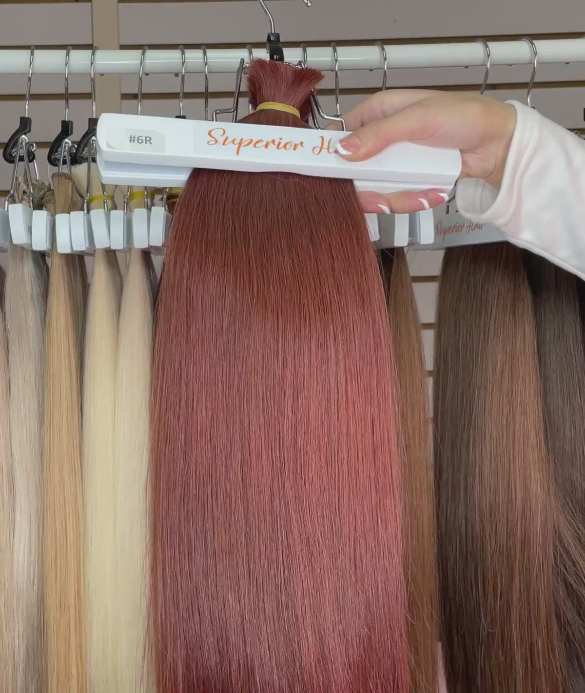 Load video: #6R Ultra Seamless Tape In Extensions — Value Grade
