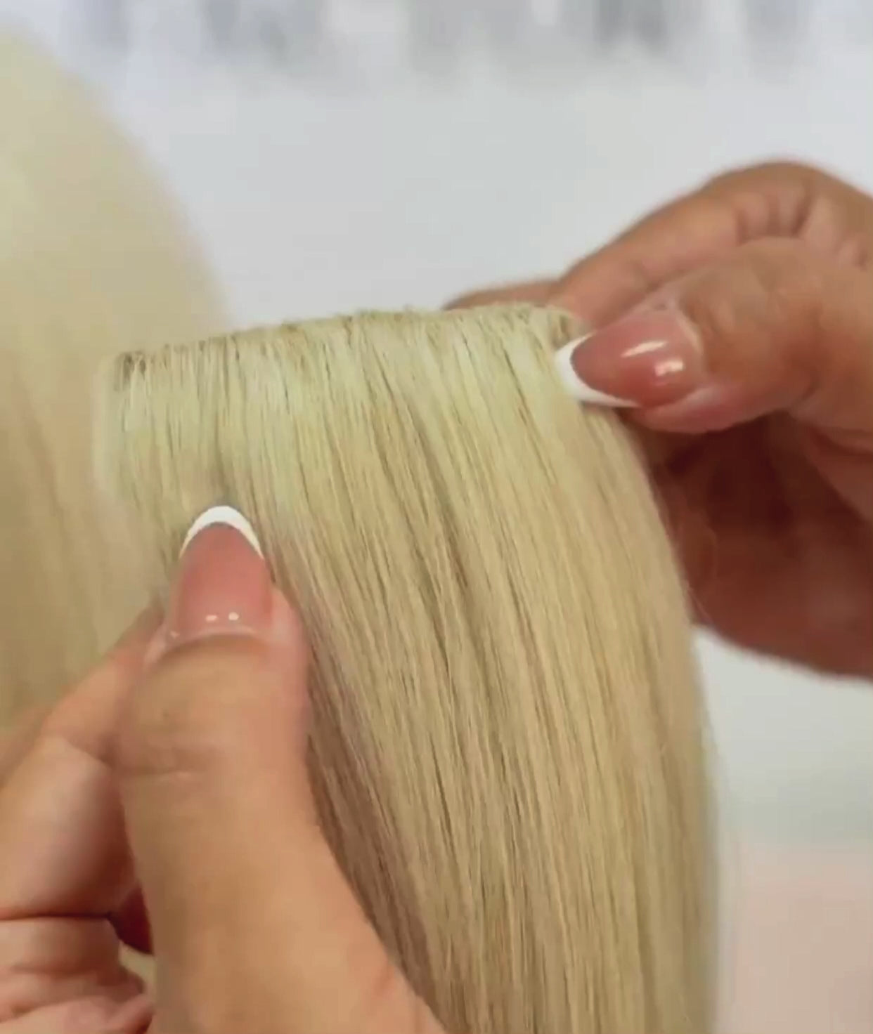 Load video: #33 Auburn Scalp Hair Fill Ins